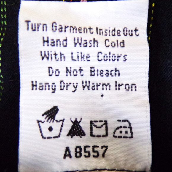 BOB MACKIE WEARABLE ART size M blazer black + multicolor stripes & embroidery - Picture 16 of 16